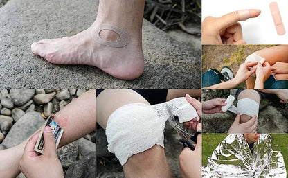RHINO RESCUE Mini First Aid Kit: Small, Waterproof, Portable. Essential for Travel, Home, Car, Camping.