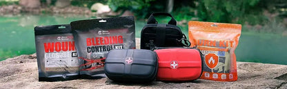 RHINO RESCUE Mini First Aid Kit: Small, Waterproof, Portable. Essential for Travel, Home, Car, Camping.