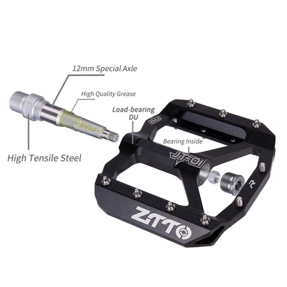 ZTTO Aluminum Alloy 12mm Axle Mountain Bike Pedals
