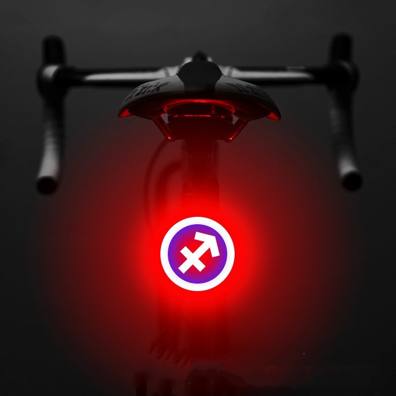 Astrological Sign Bicycle Tail Light